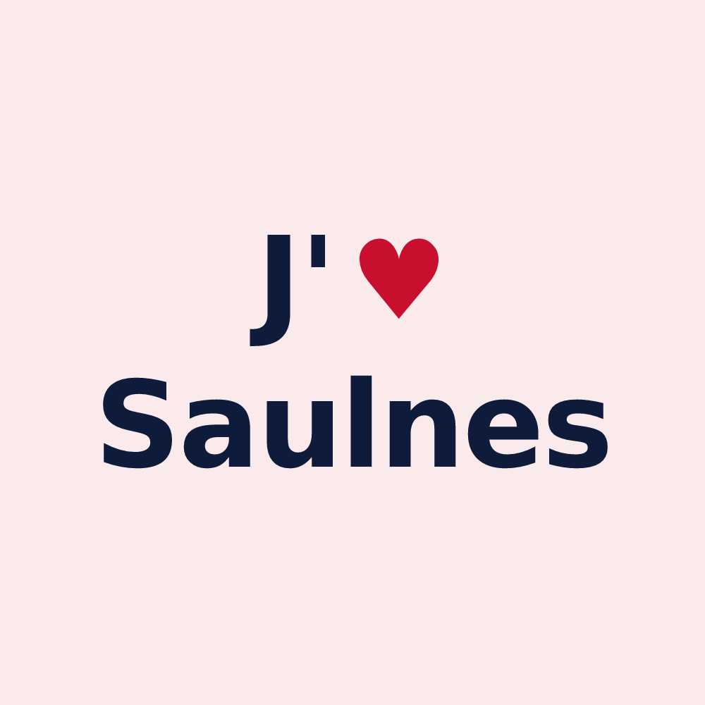 Magnet personnalisé Saulnes — design J'aime Saulnes