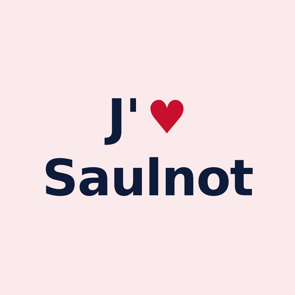 Magnet personnalisé Saulnot — design J'aime Saulnot