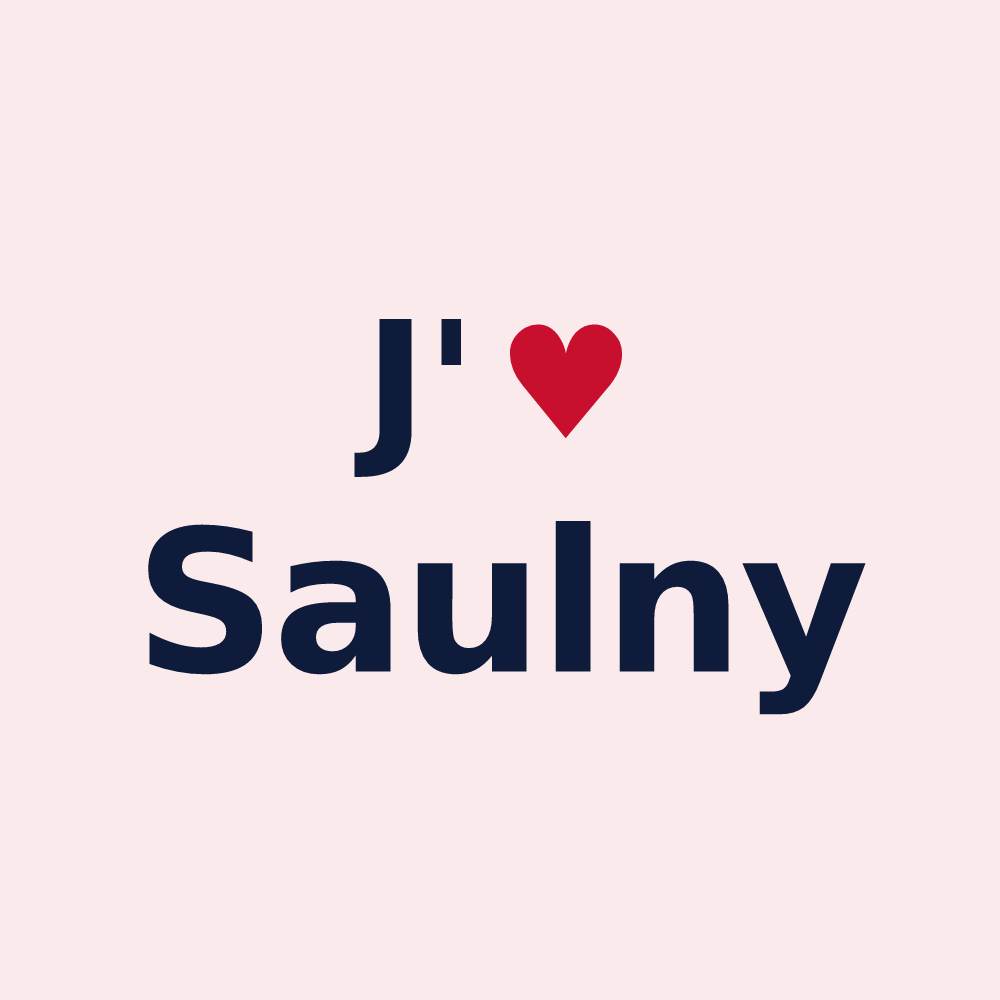 Magnet personnalisé Saulny — design J'aime Saulny