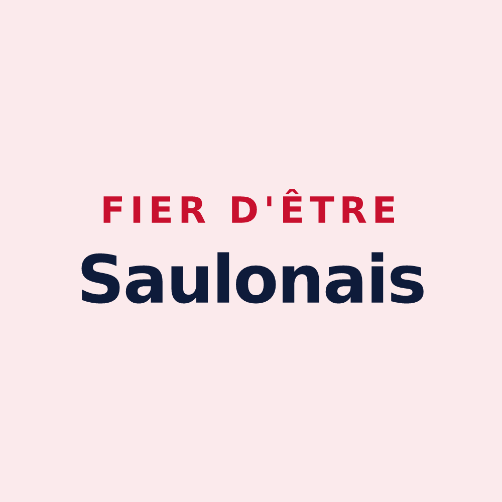 Magnet « Fier d'être Saulonais » — design pour Saulon-la-Rue