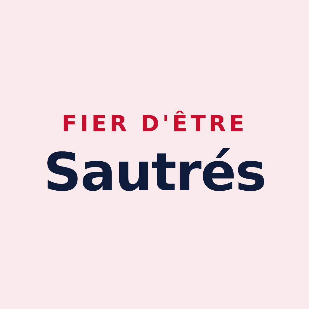 Magnet « Fier d'être Sautrés » — design pour Saulx
