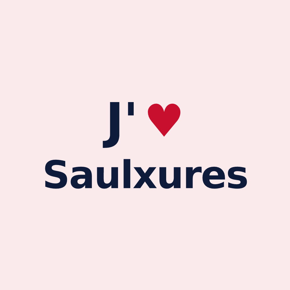 Magnet personnalisé Saulxures — design J'aime Saulxures