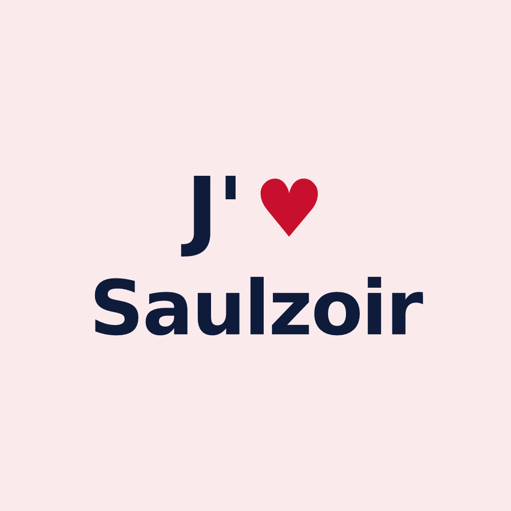Magnet personnalisé Saulzoir — design J'aime Saulzoir