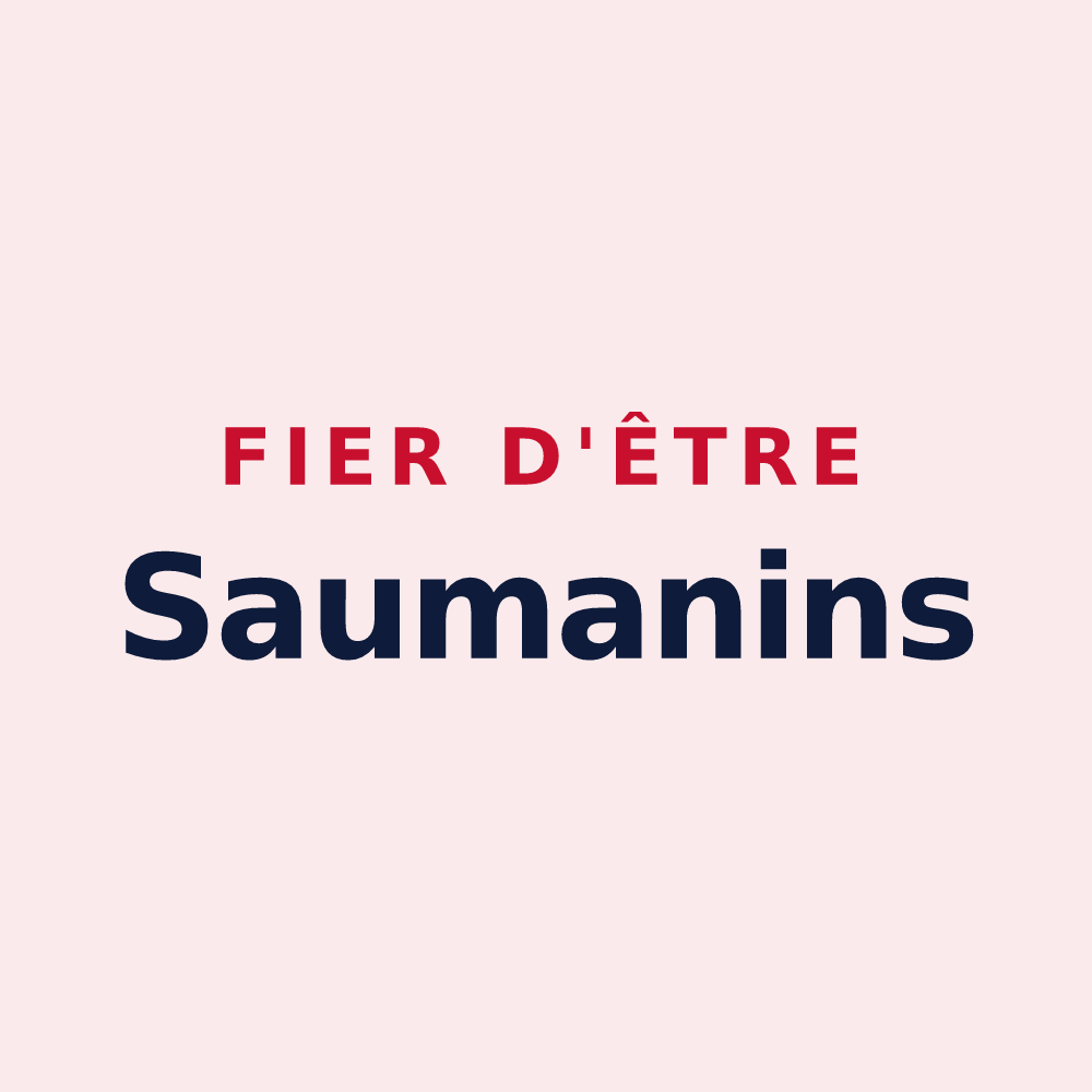 Magnet « Fier d'être Saumanins » — design pour Saumane