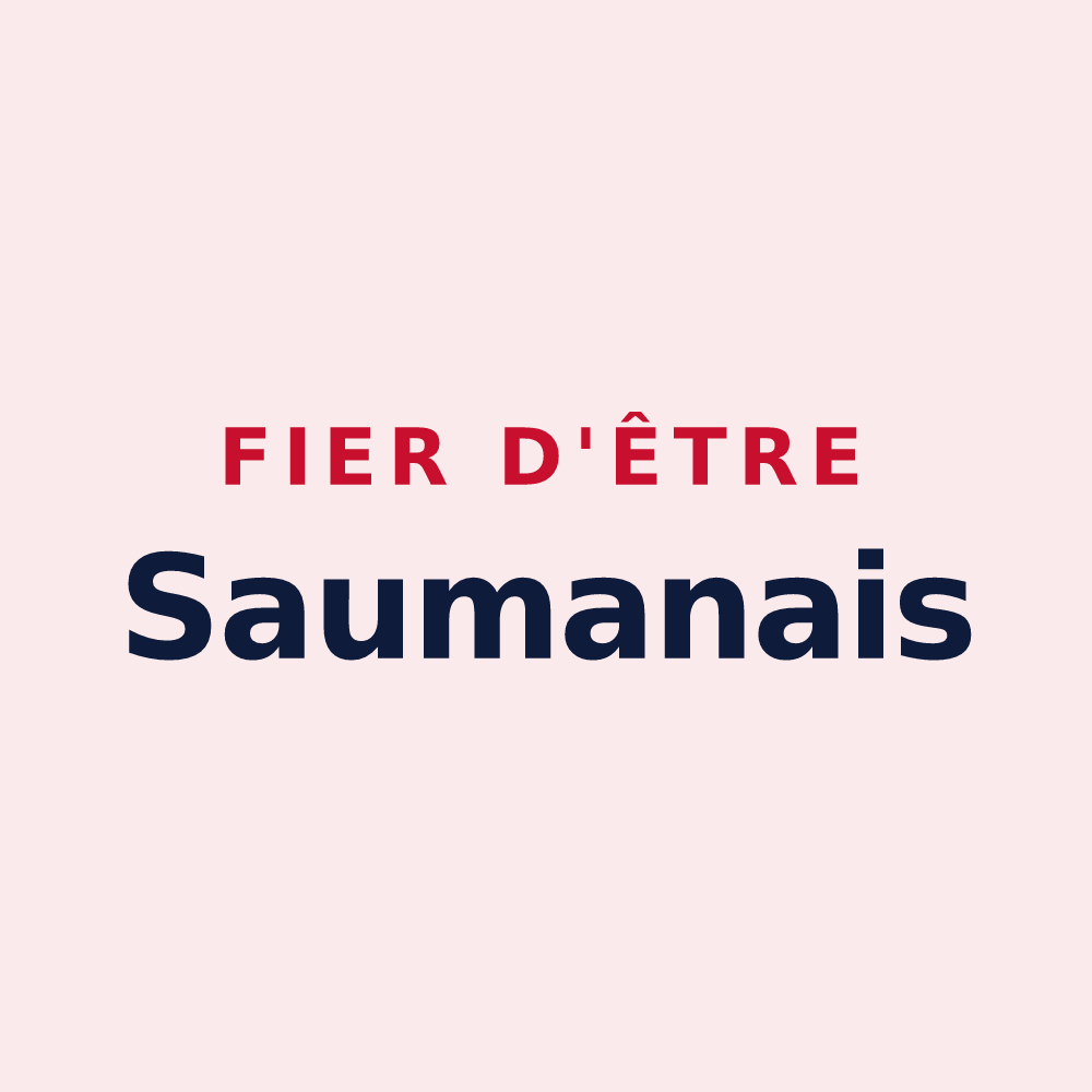 Magnet « Fier d'être Saumanais » — design pour Saumane-de-Vaucluse