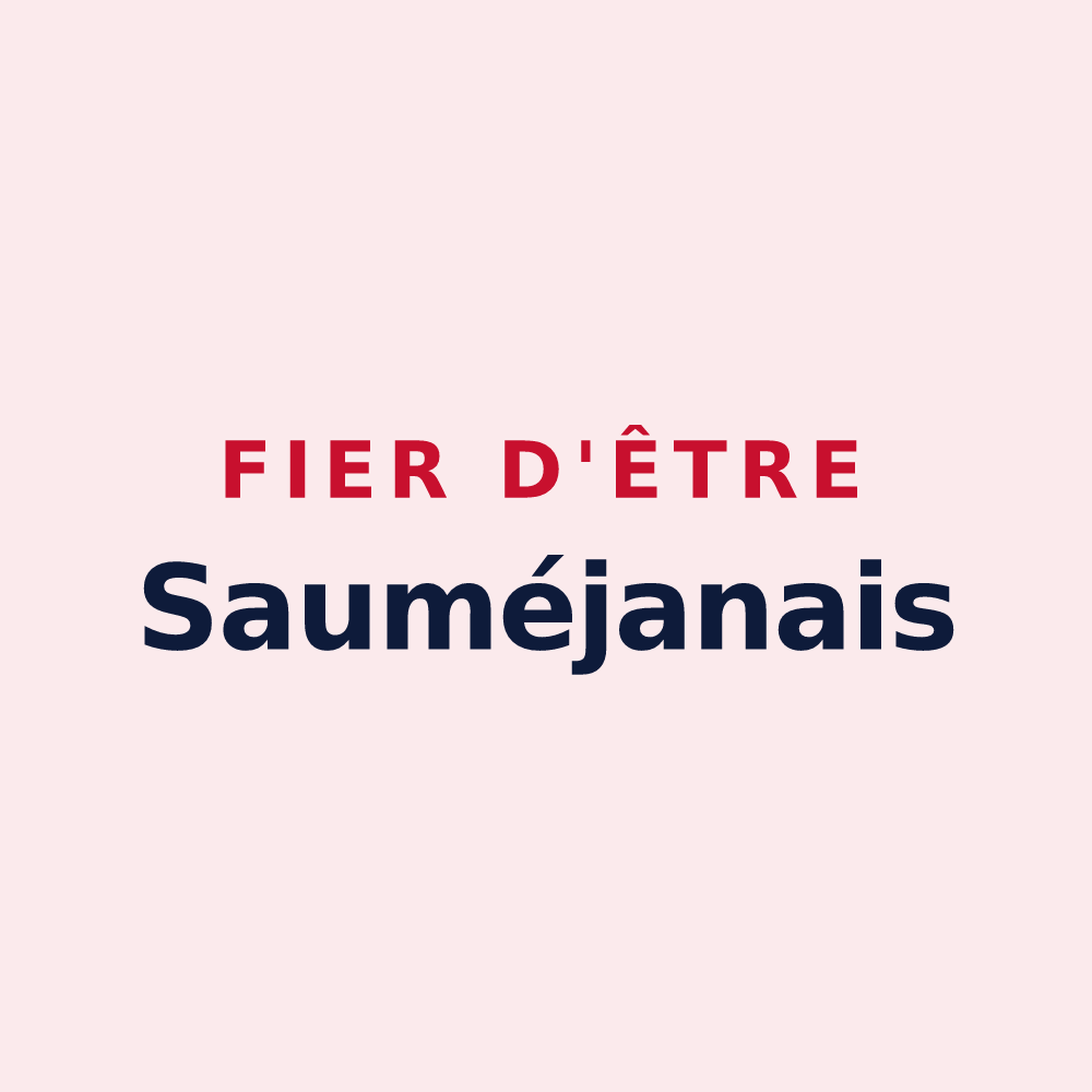 Magnet « Fier d'être Sauméjanais » — design pour Sauméjan