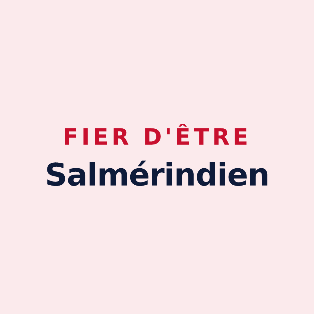 Magnet « Fier d'être Salmérindien » — design pour Saumeray