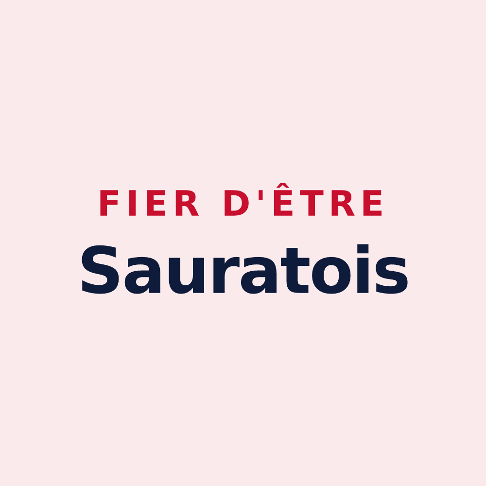 Magnet « Fier d'être Sauratois » — design pour Saurat
