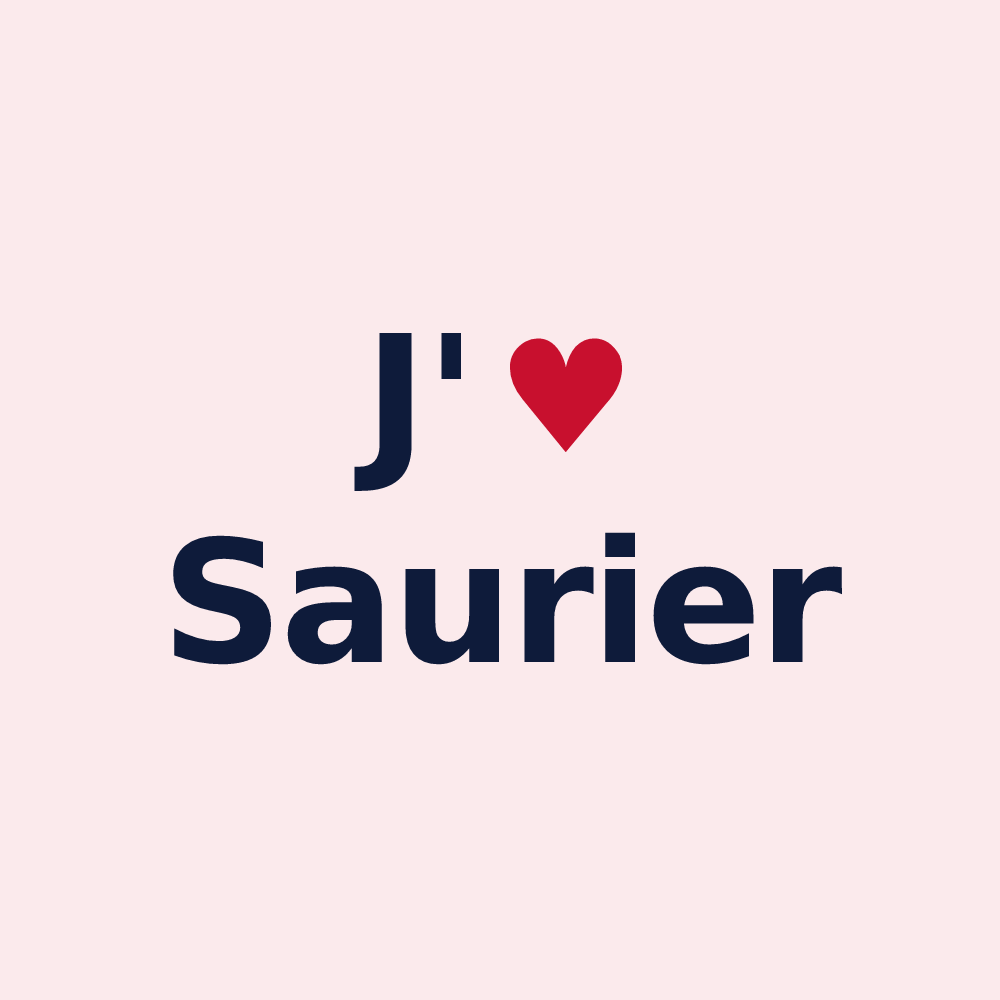 Magnet personnalisé Saurier — design J'aime Saurier
