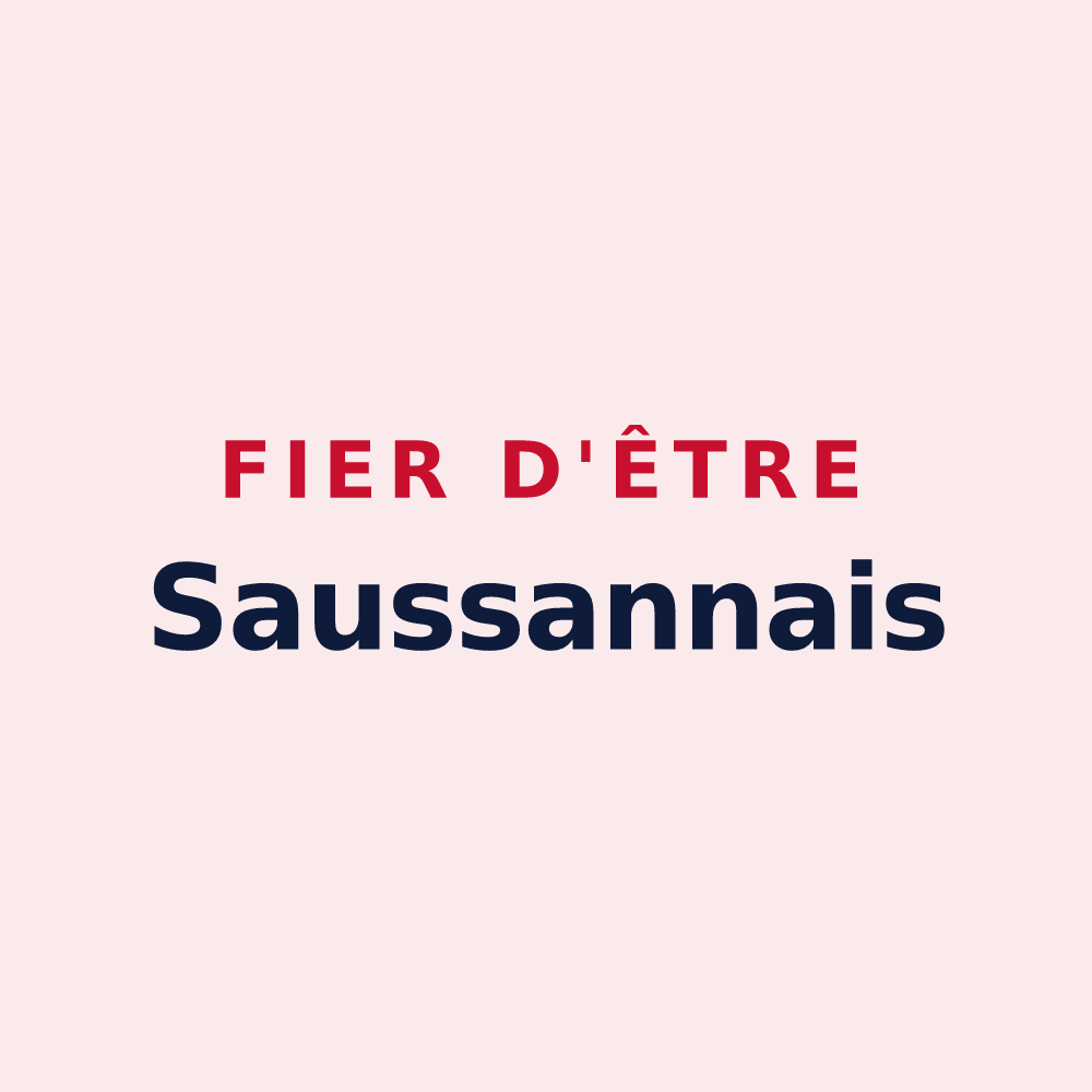 Magnet « Fier d'être Saussannais » — design pour Saussan