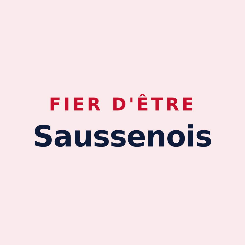 Magnet « Fier d'être Saussenois » — design pour Saussens