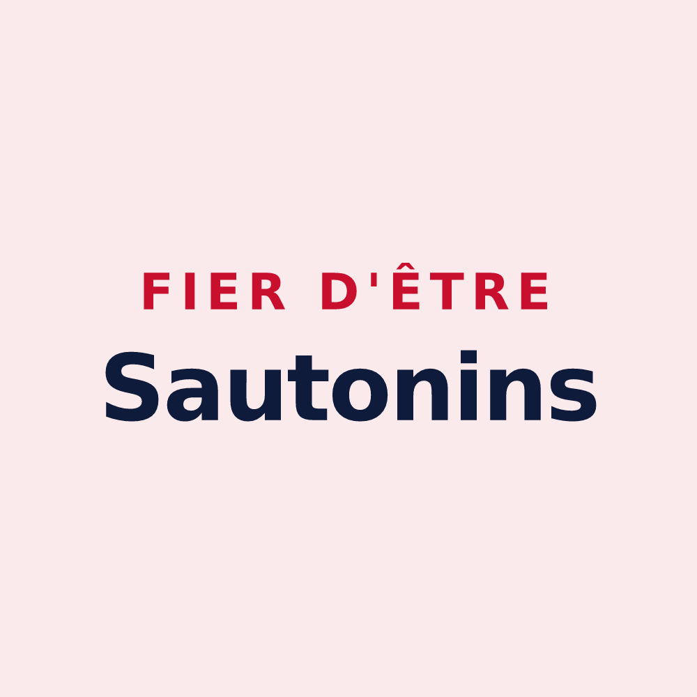 Magnet « Fier d'être Sautonins » — design pour Sauto