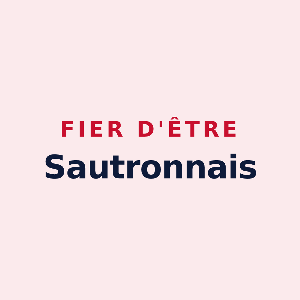 Magnet « Fier d'être Sautronnais » — design pour Sautron