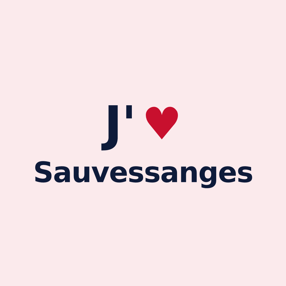 Magnet personnalisé Sauvessanges — design J'aime Sauvessanges