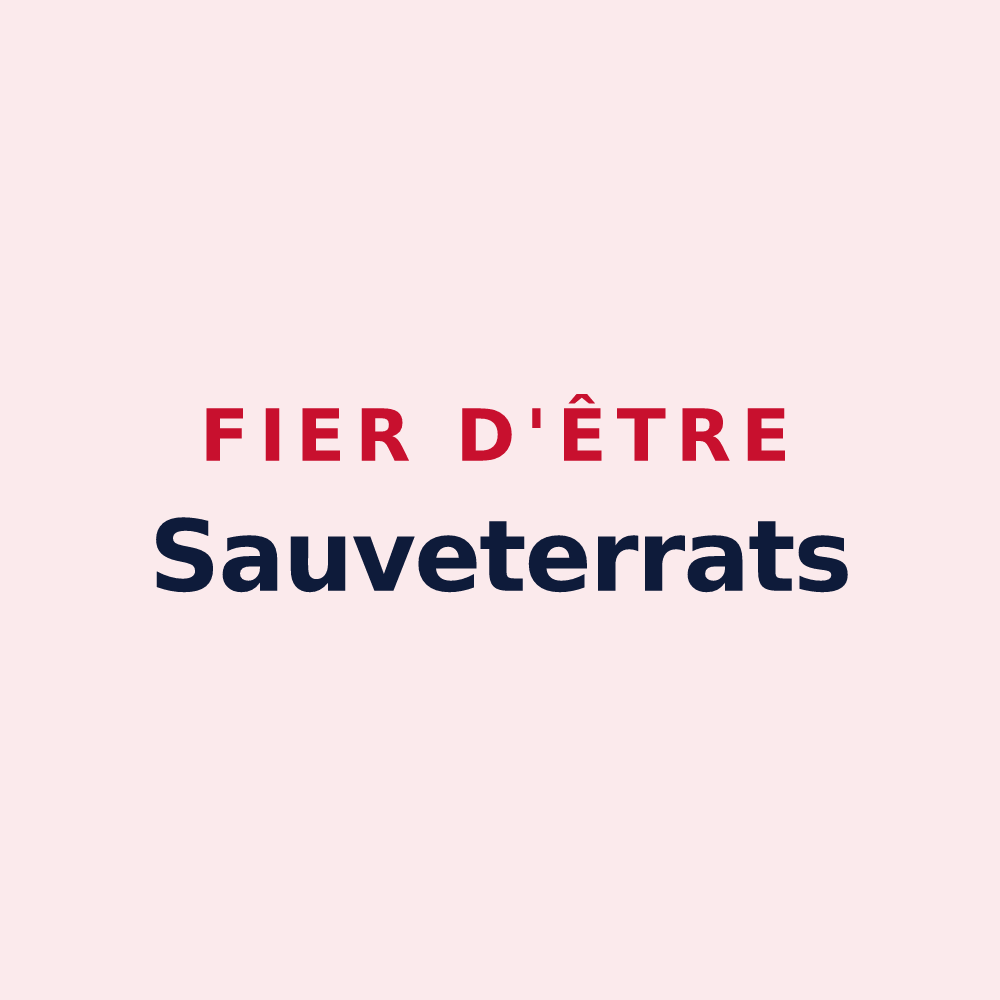 Magnet « Fier d'être Sauveterrats » — design pour Sauveterre-de-Rouergue