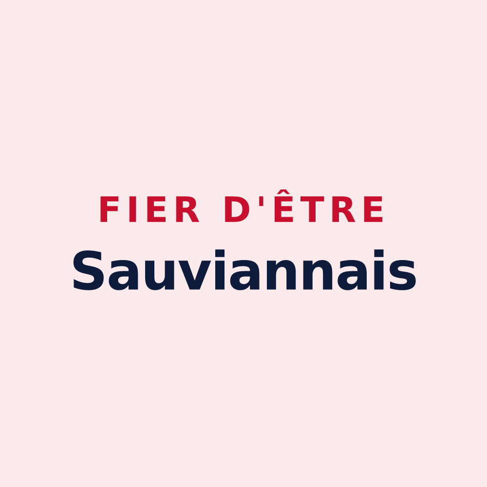 Magnet « Fier d'être Sauviannais » — design pour Sauvian
