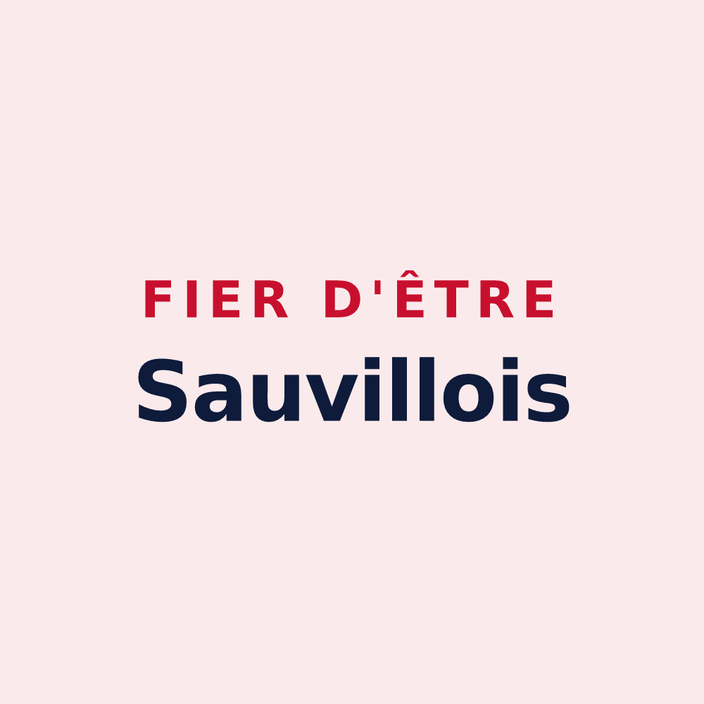 Magnet « Fier d'être Sauvillois » — design pour Sauville