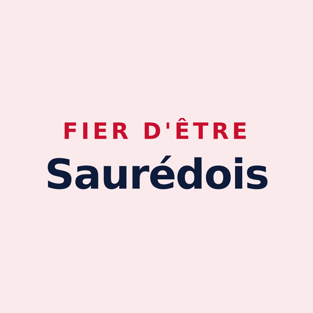 Magnet « Fier d'être Saurédois » — design pour Saux-et-Pomarède