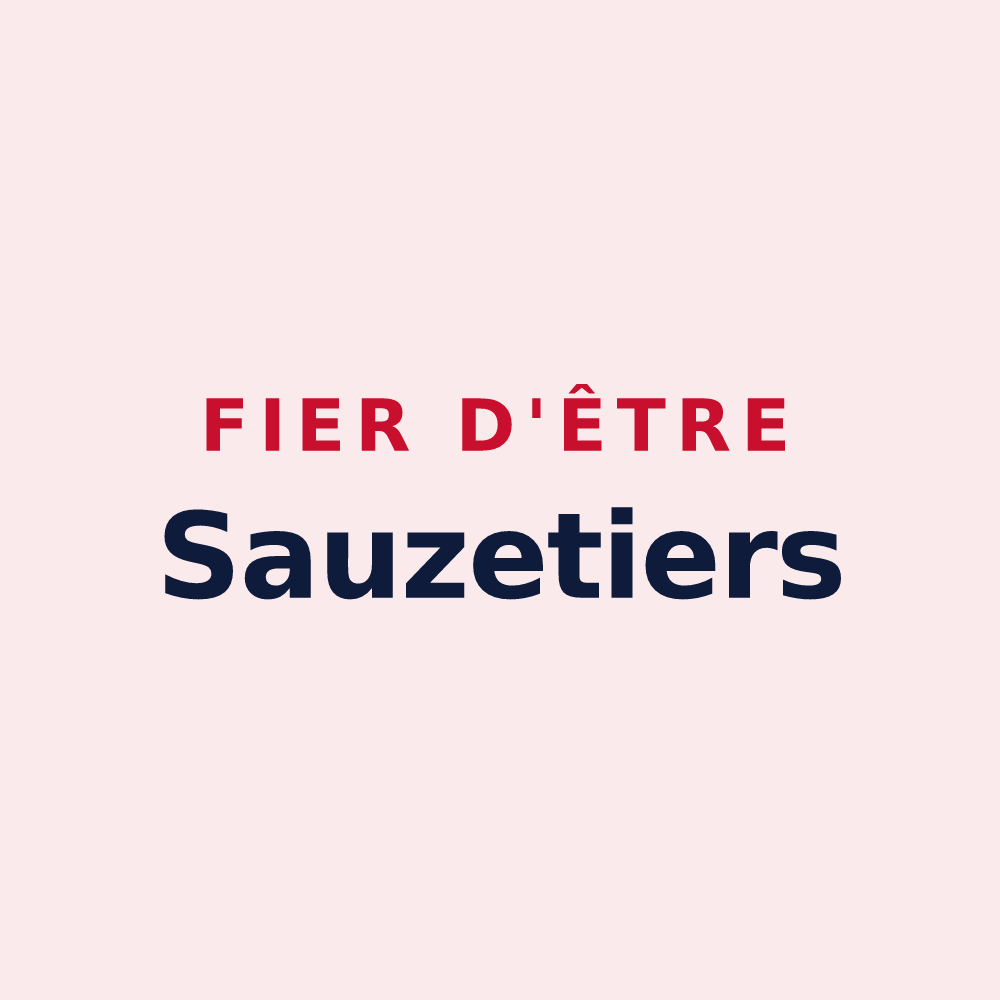 Magnet « Fier d'être Sauzetiers » — design pour Sauzet