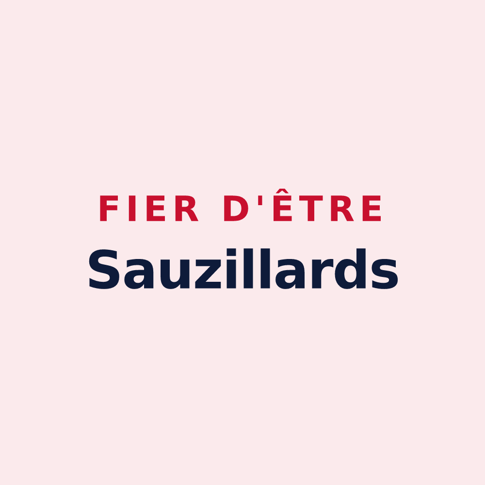 Magnet « Fier d'être Sauzillards » — design pour Sauzet