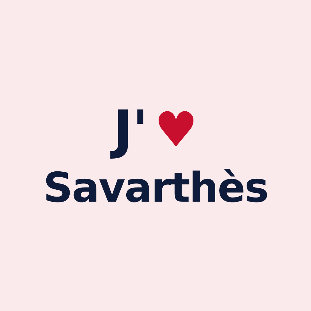 Magnet personnalisé Savarthès — design J'aime Savarthès
