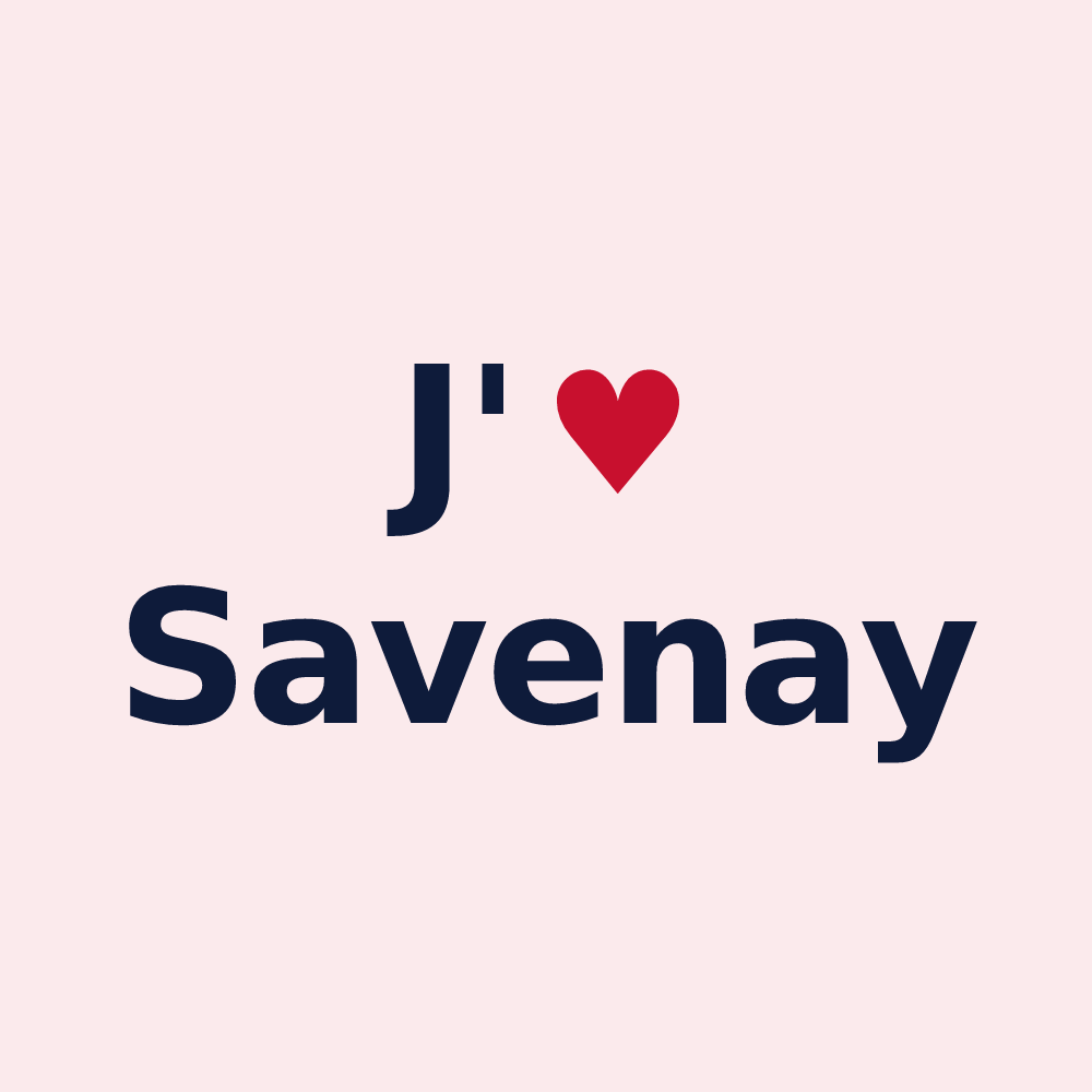 Magnet personnalisé Savenay — design J'aime Savenay