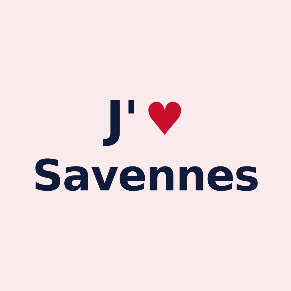 Magnet personnalisé Savennes — design J'aime Savennes
