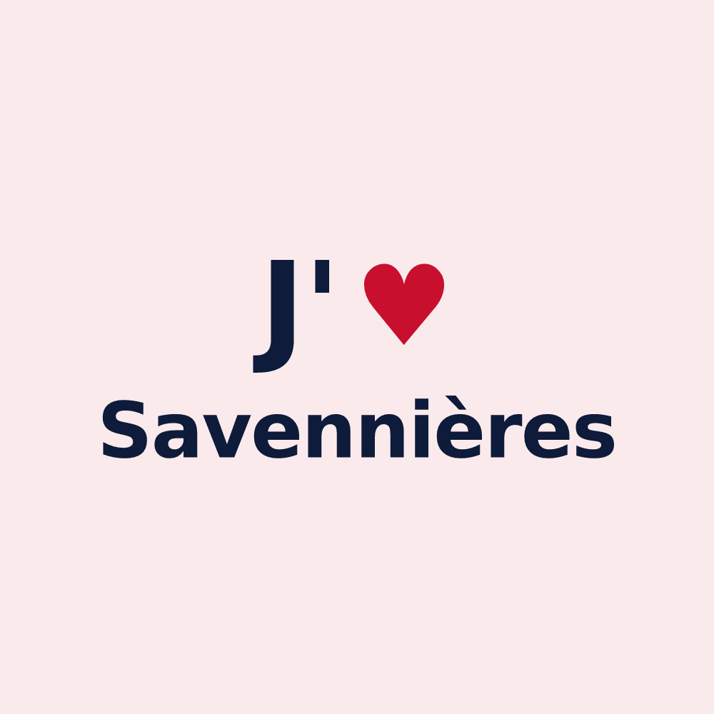 Magnet personnalisé Savennières — design J'aime Savennières