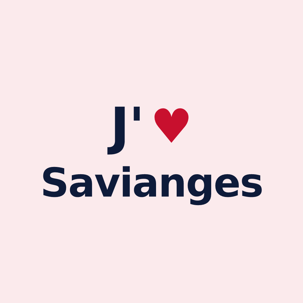 Magnet personnalisé Savianges — design J'aime Savianges
