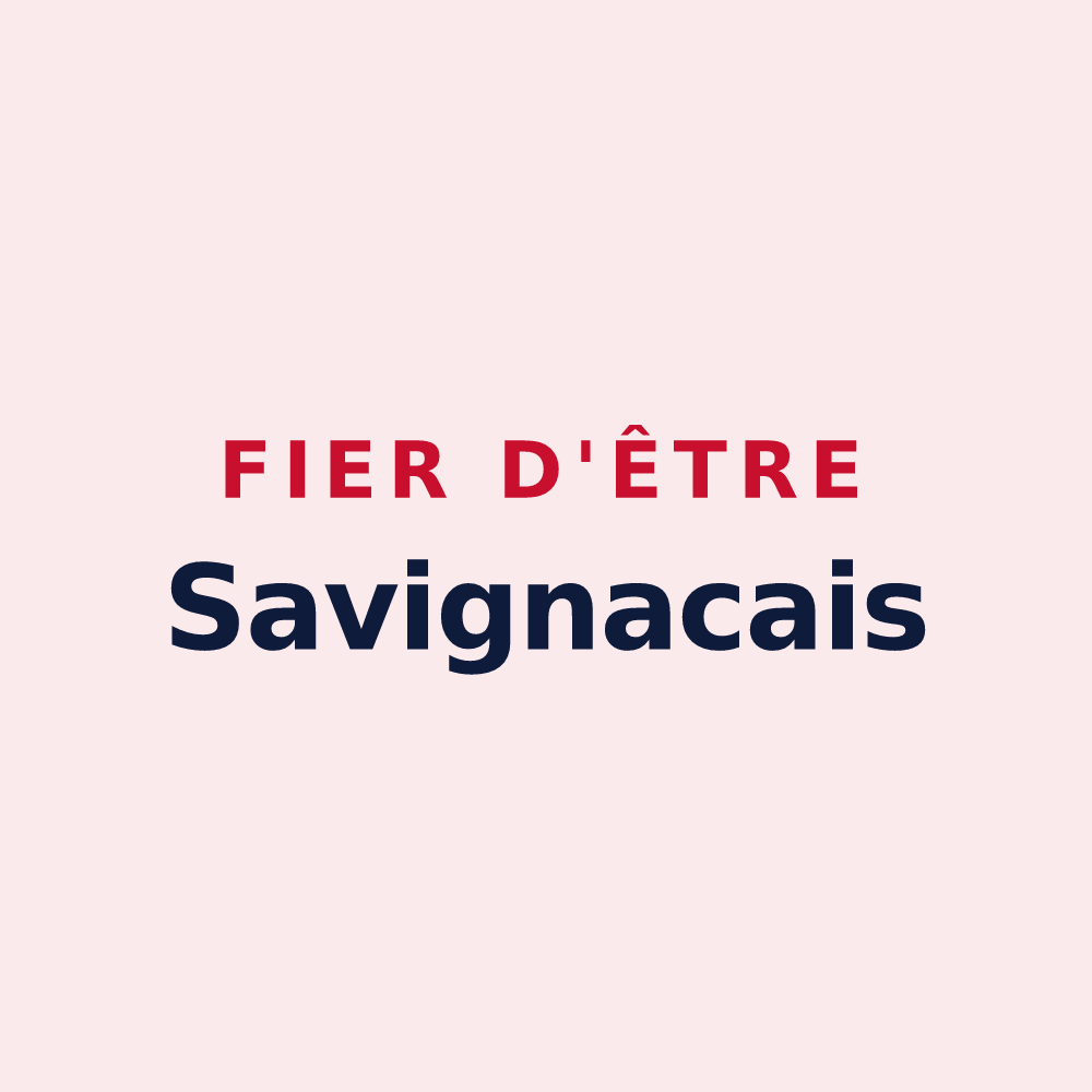 Magnet « Fier d'être Savignacais » — design pour Savignac-de-Duras