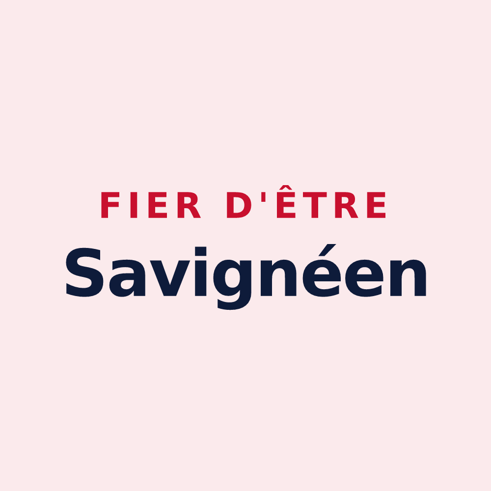 Magnet « Fier d'être Savignéen » — design pour Savigné-l'Évêque