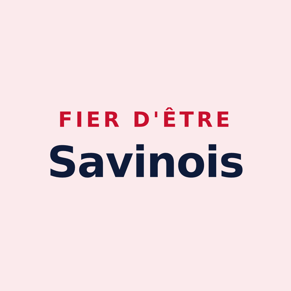 Magnet « Fier d'être Savinois » — design pour Savins