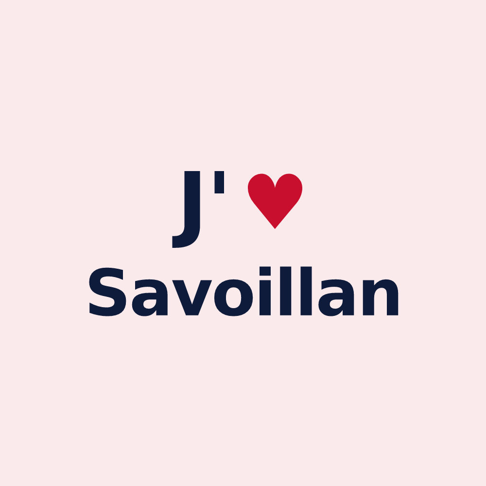 Magnet personnalisé Savoillan — design J'aime Savoillan