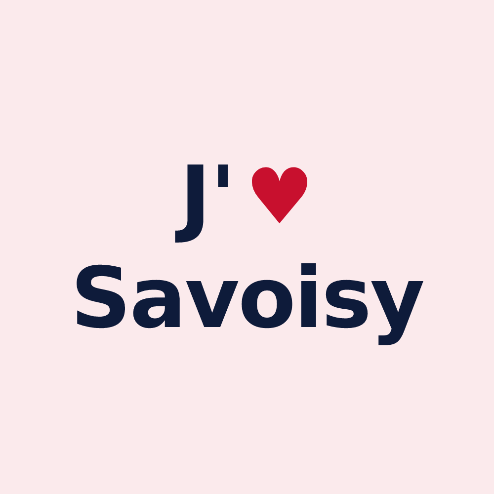 Magnet personnalisé Savoisy — design « J'aime Savoisy » imprimé sur le magnet