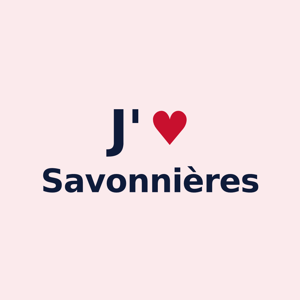 Magnet personnalisé Savonnières — design J'aime Savonnières