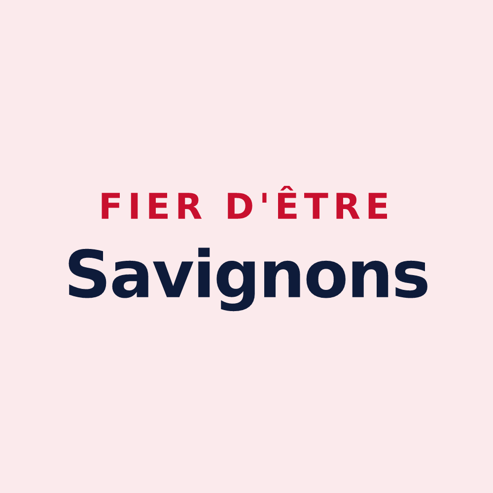 Magnet « Fier d'être Savignons » — design pour Savy