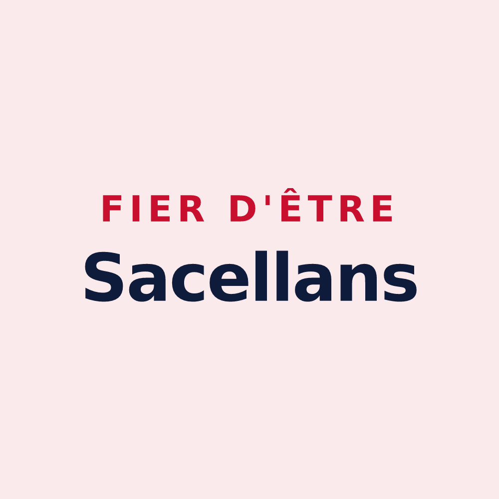 Magnet « Fier d'être Sacellans » — design pour Saxel