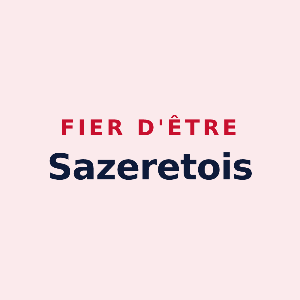 Magnet « Fier d'être Sazeretois » — design pour Sazeret