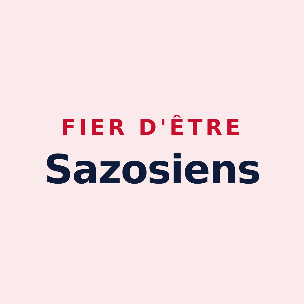 Magnet « Fier d'être Sazosiens » — design pour Sazos