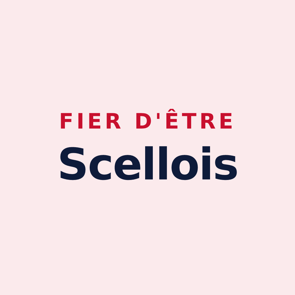 Magnet « Fier d'être Scellois » — design pour Sceau-Saint-Angel