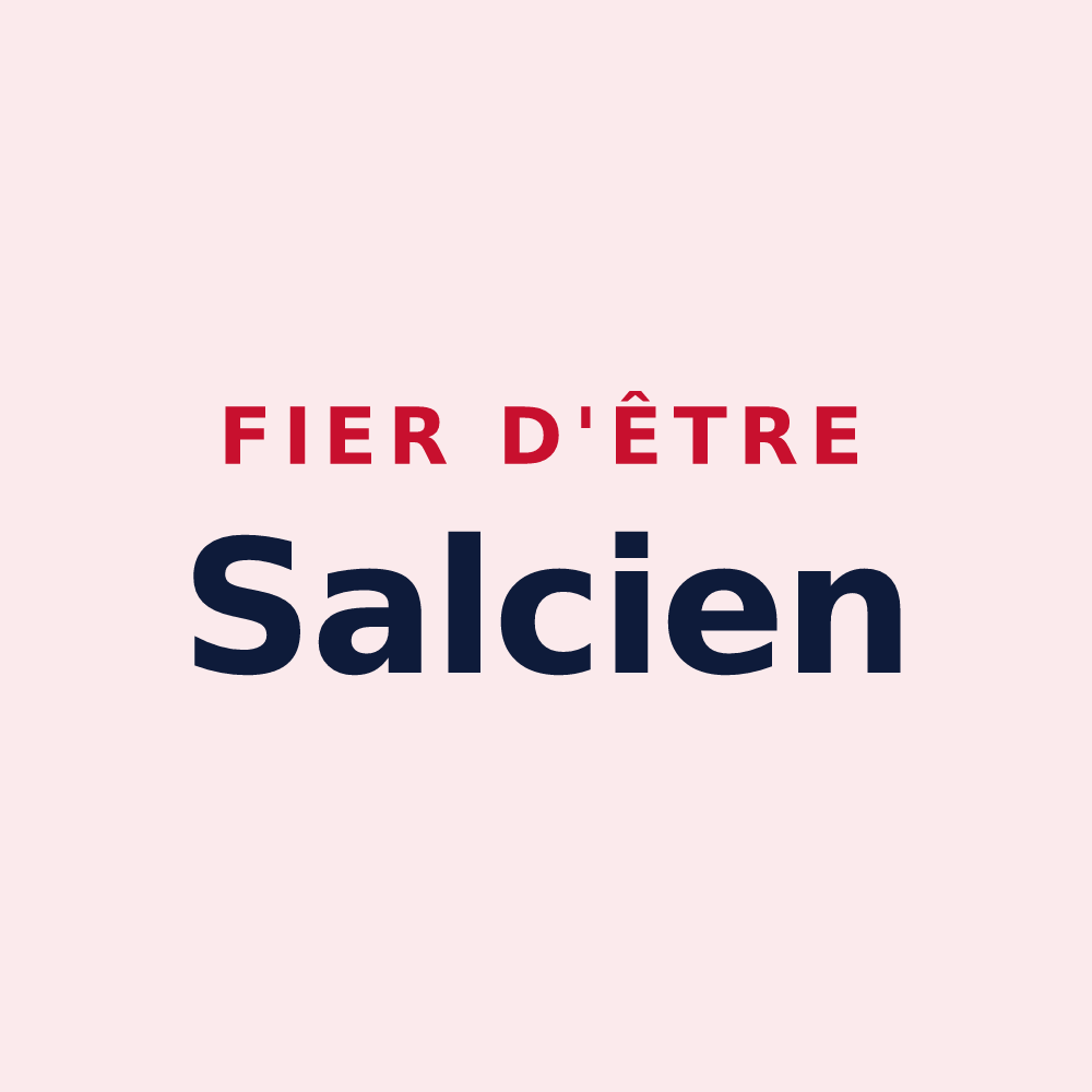 Magnet « Fier d'être Salcien » — design pour Sceaux-d'Anjou