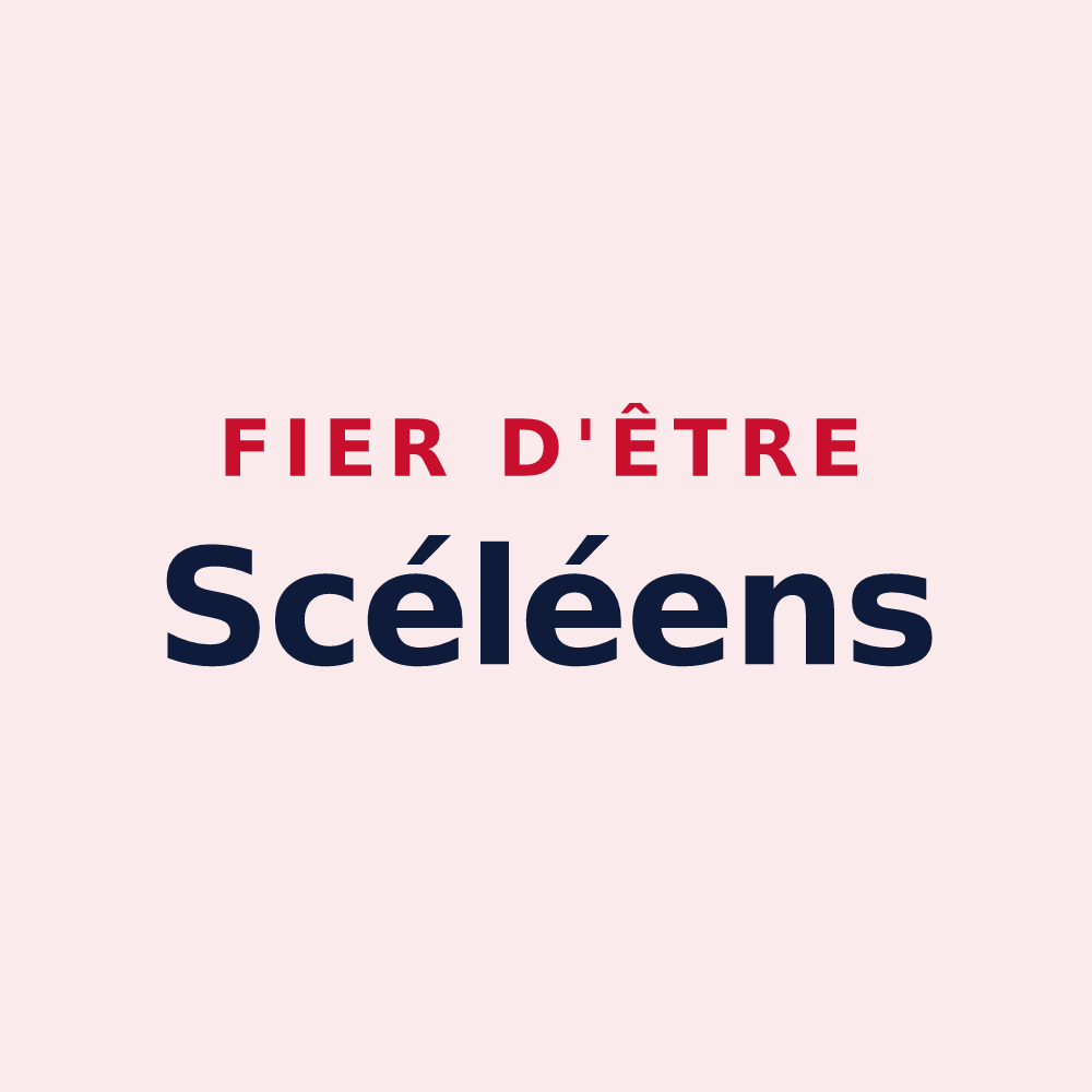 Magnet « Fier d'être Scéléens » — design pour Sceaux-du-Gâtinais