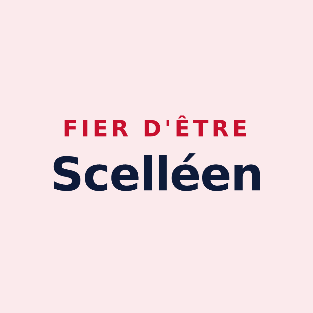 Magnet « Fier d'être Scelléen » — design pour Sceaux-sur-Huisne