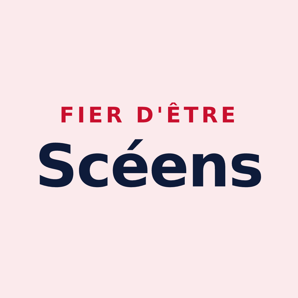 Magnet « Fier d'être Scéens » — design pour Sceaux