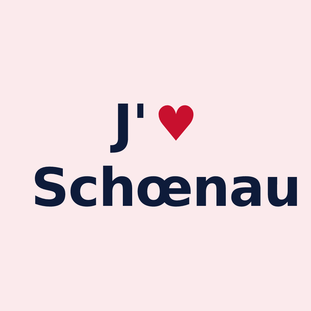 Magnet personnalisé Schœnau — design J'aime Schœnau