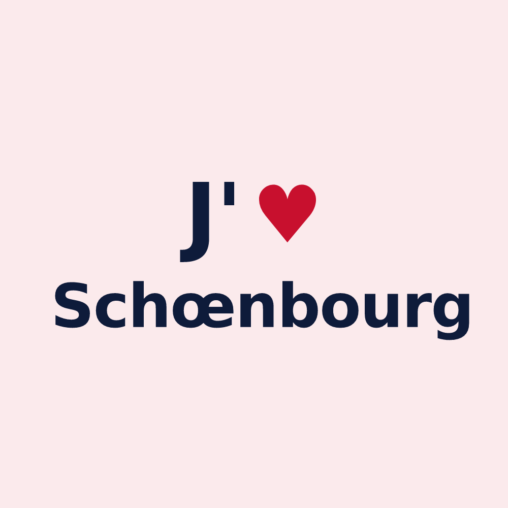 Magnet personnalisé Schœnbourg — design J'aime Schœnbourg