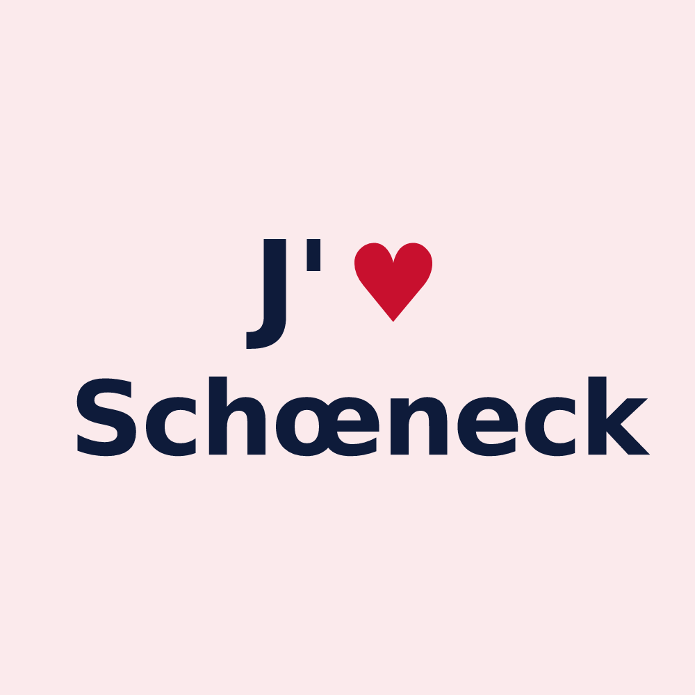 Magnet personnalisé Schœneck — design J'aime Schœneck