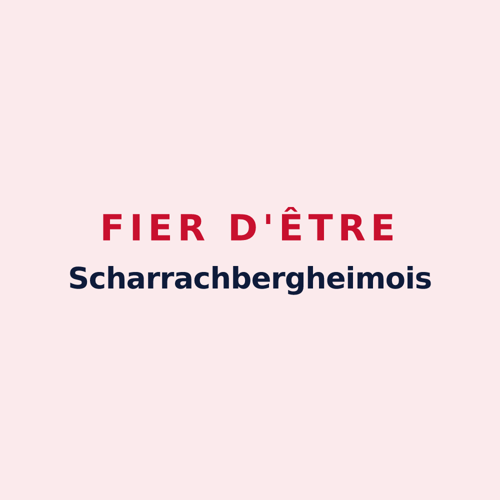 Magnet « Fier d'être Scharrachbergheimois » — design pour Scharrachbergheim-Irmstett