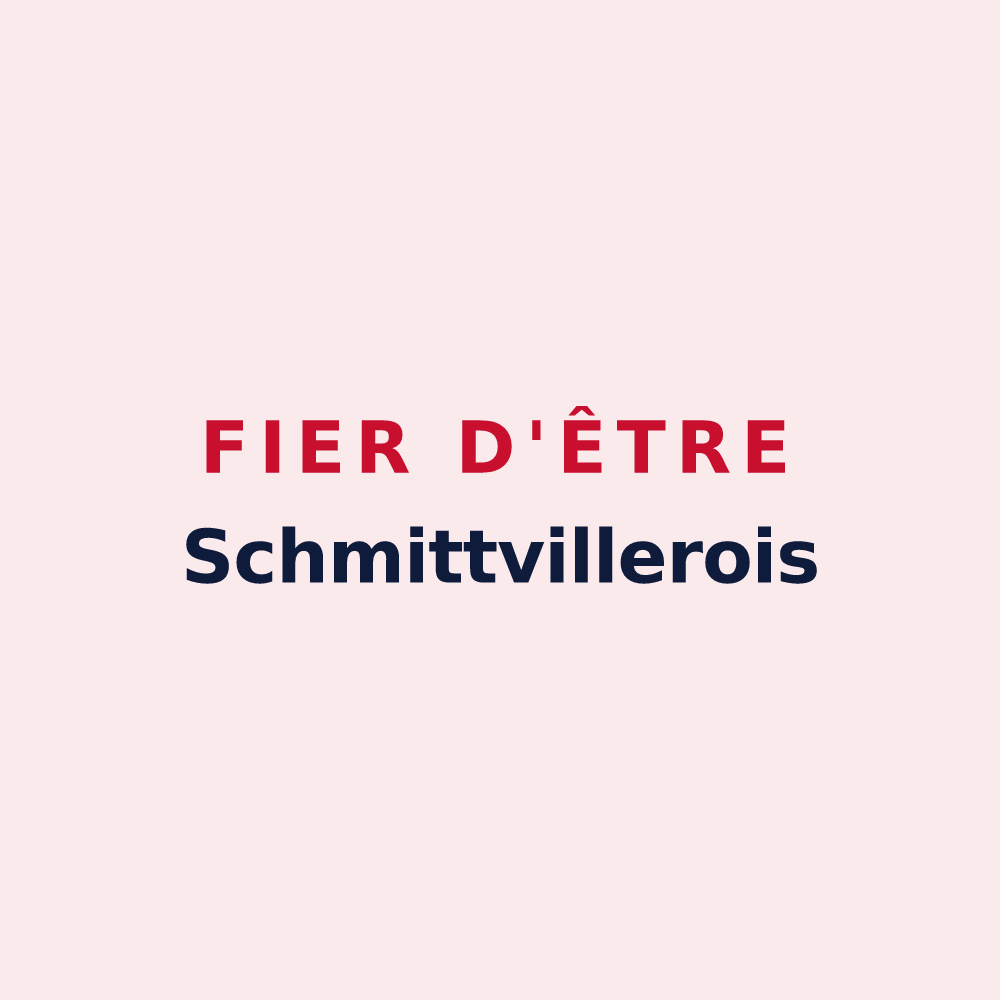 Magnet « Fier d'être Schmittvillerois » — design pour Schmittviller