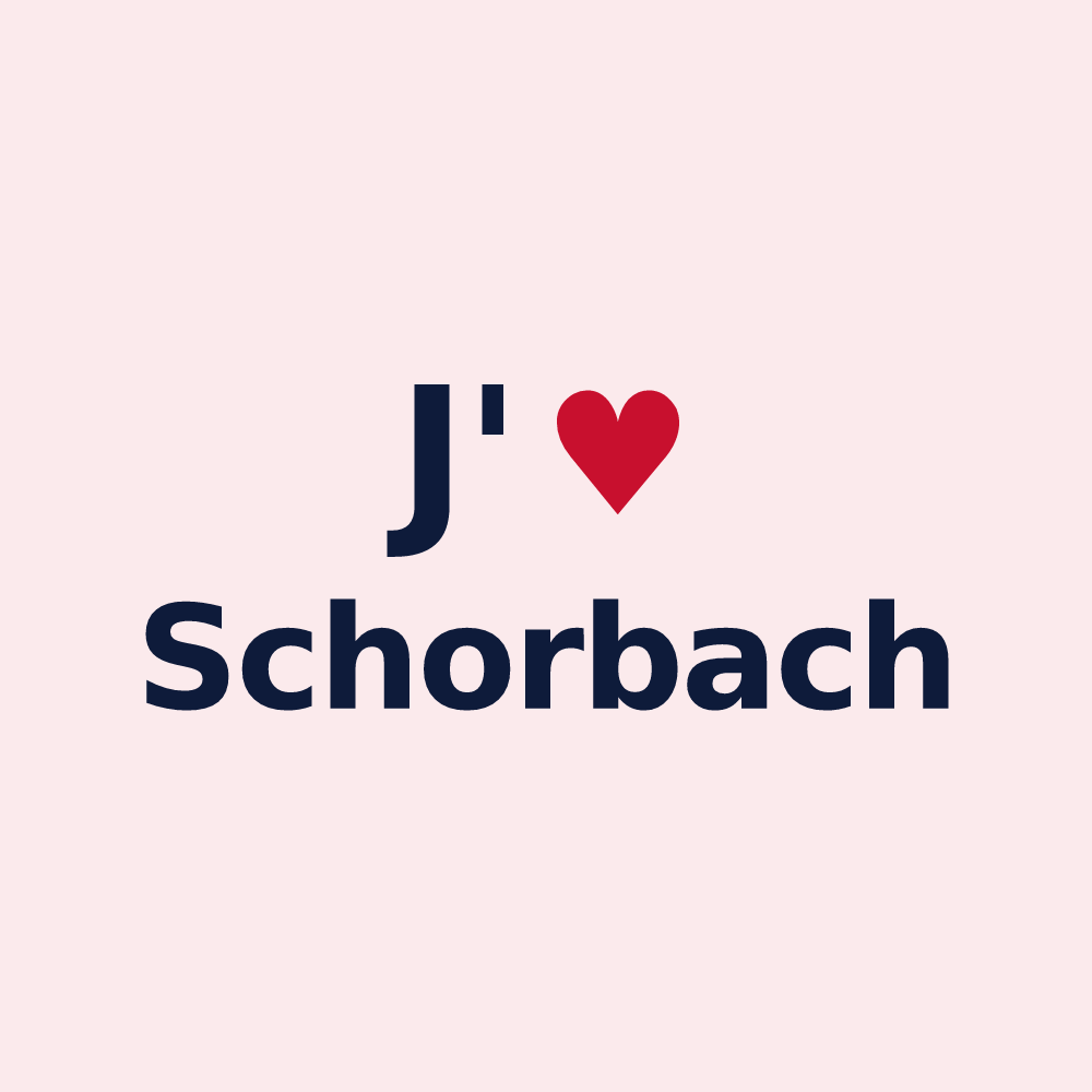 Magnet personnalisé Schorbach — design J'aime Schorbach